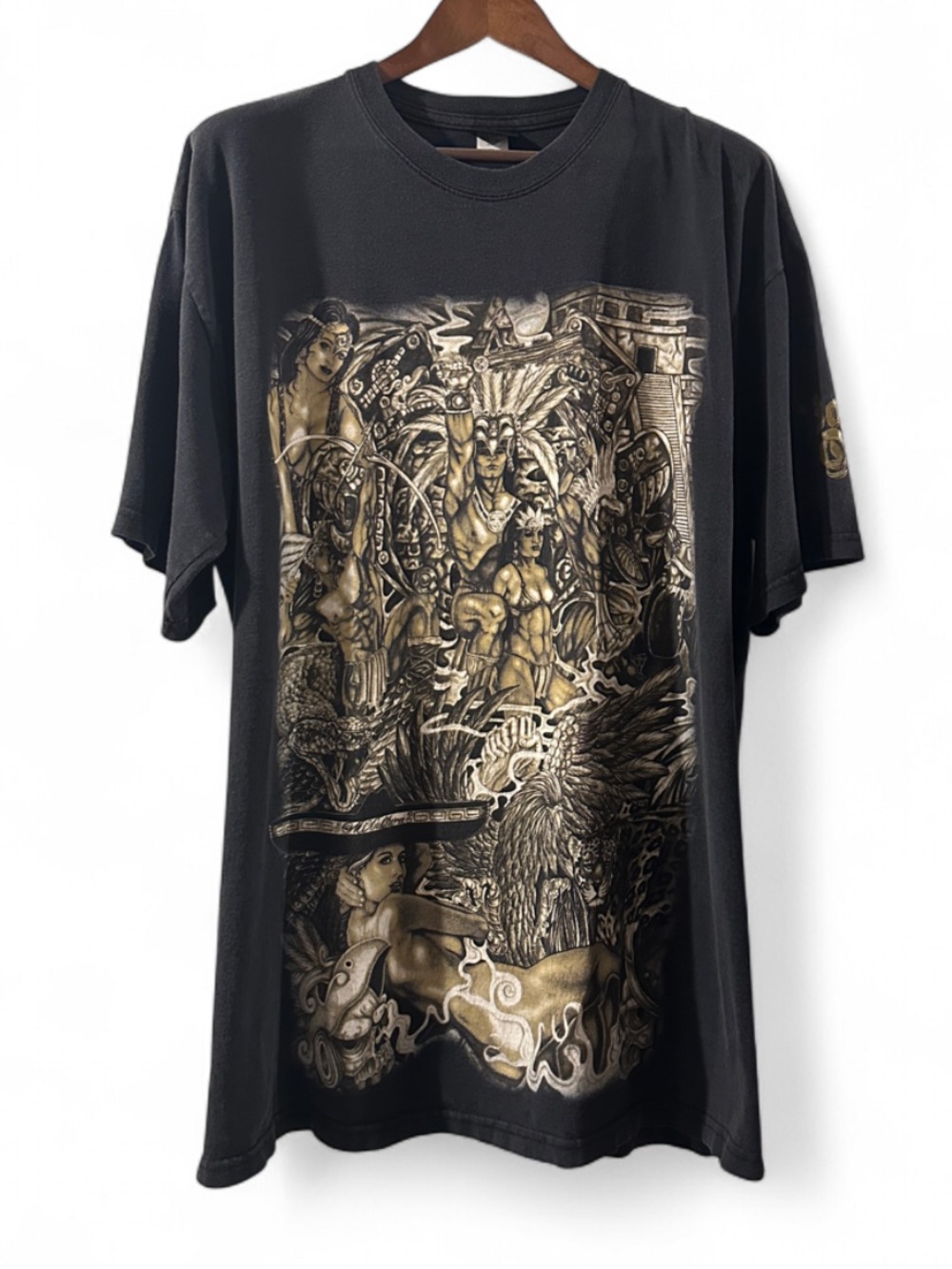 Vintage Bajito Onda Chicano Design Graphic T-shirt Size XXL